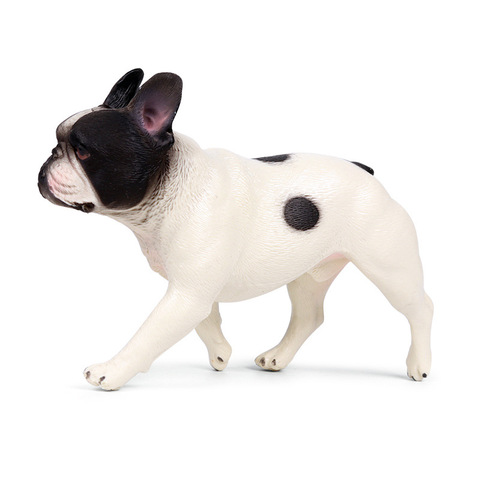 Modèle Animal réaliste doux peint à la main mode bouledogue français jouet figurine chiens modèle jouets 10x3x7cm ► Photo 1/4