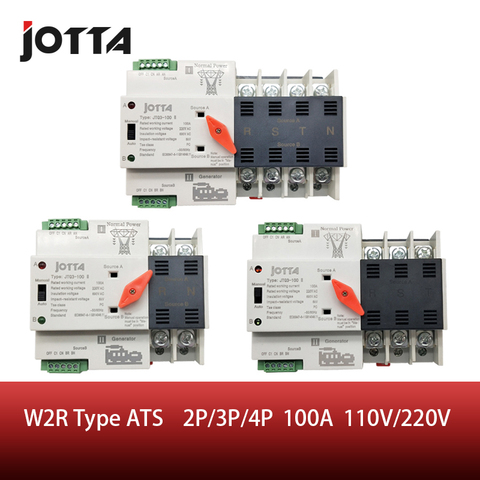 Jotta-commutateur de transfert automatique | 110V/220V Mini ATS, commutateur de transfert automatique, commutateurs électriques, double commutateur d'alimentation ► Photo 1/6