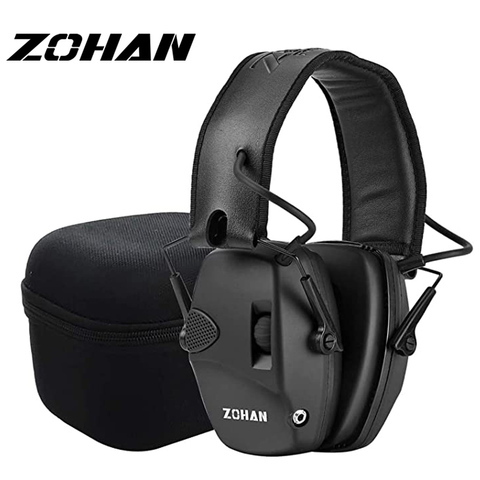 ZOHAN Protection d'oreille électronique pour portée de tir amplificateur sonore réduction du bruit cache-oreilles pour gamme de pistolet NRR 22db ► Photo 1/6