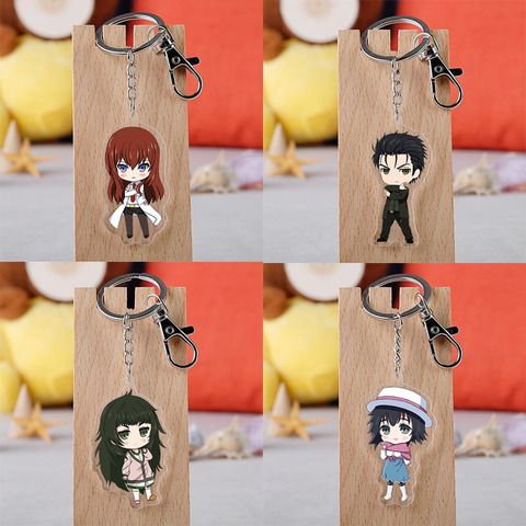 Anime Steins porte porte-clés dessin animé Figure Makise Kurisu Labmen acrylique pendentif porte-clés ► Photo 1/5