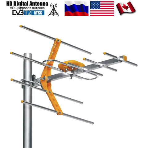 Antenne de télévision numérique HD pour DVB-T2/HDTV/ISDBT/ATSC antenne de télévision extérieure à Gain élevé DVB T2 Anteena ► Photo 1/5