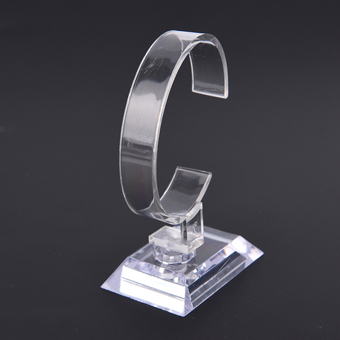 10 Cm en plastique montre-bracelet affichage support étagères vente vitrine support outil clair bijoux emballage taille totale montre présentoir ► Photo 1/6