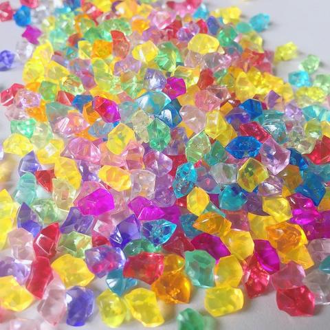 Pion diamant en cristal acrylique irrégulier, 6*9*5mm, pièces de jeu de société, accessoires multicolores, 200 pièces/lot ► Photo 1/4