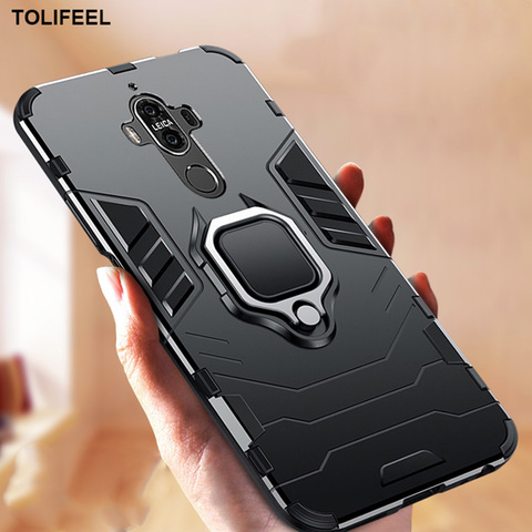 Coque blindée antichoc avec anneau de support magnétique, étui arrière pour Huawei Mate 9 ► Photo 1/6