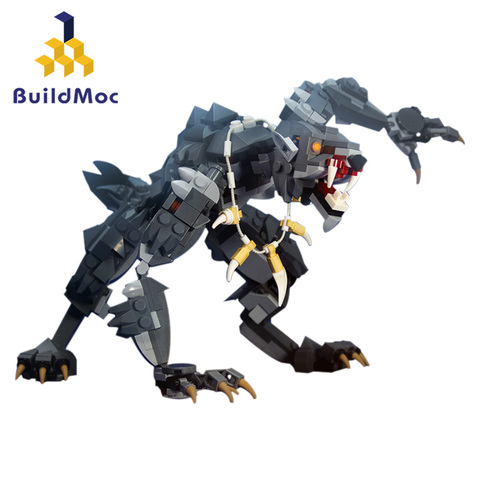 Construction ville Halloween thème d'horreur Vampire loup-garou figurines blocs de construction briques accessoires animaux modèle jouets de noël ► Photo 1/1