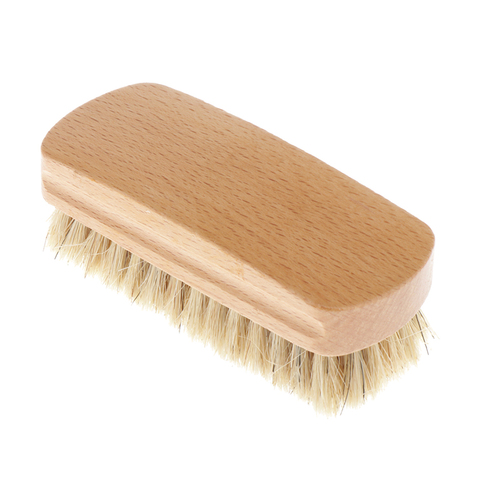 Brosses de chaussure de brosse de brillance faites de chaussures en cuir de cheveux de porc brosse de saleté ► Photo 1/6