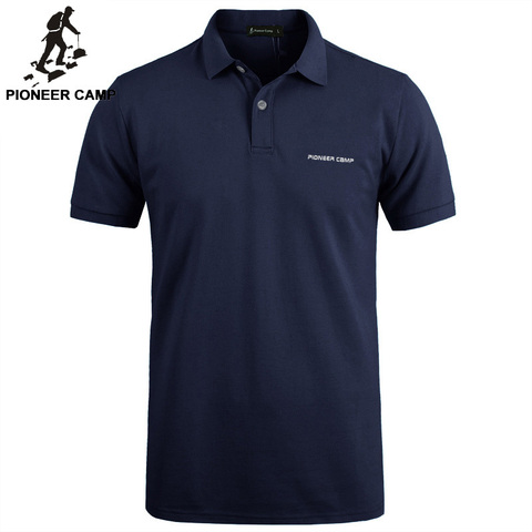 Camp pionnier Marque vêtements Hommes Polo Shirt Hommes D'affaires Décontractée solide mâle polo chemise À Manches Courtes de Haute qualité Pur Coton ► Photo 1/6