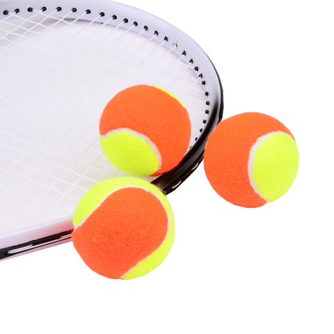 Balles de Tennis de plage en caoutchouc élastique, 3 pièces, Orange jaune, entraînement sportif, compétition ► Photo 1/6