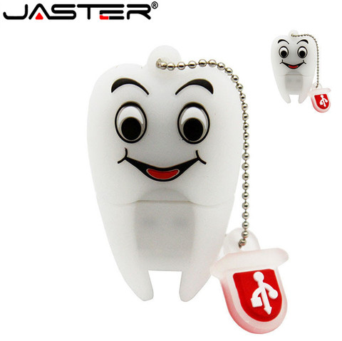 JASTER – clé Usb à dents, modèle mignon, 8 go/16 go/32 go/64 go, lecteur Flash, disque U, dentiste, cadeau ► Photo 1/6