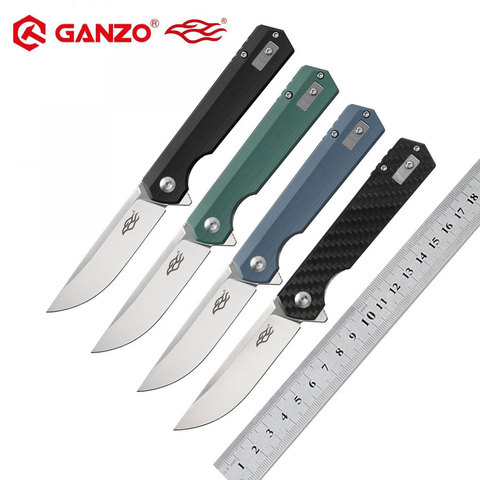 GANZO-couteau fb11s-GANZO Firebird D2 lame G10 ou manche en Fiber de carbone-couteau pliant, outil de survie, couteau de poche, outil tactique pour l'extérieur ► Photo 1/6