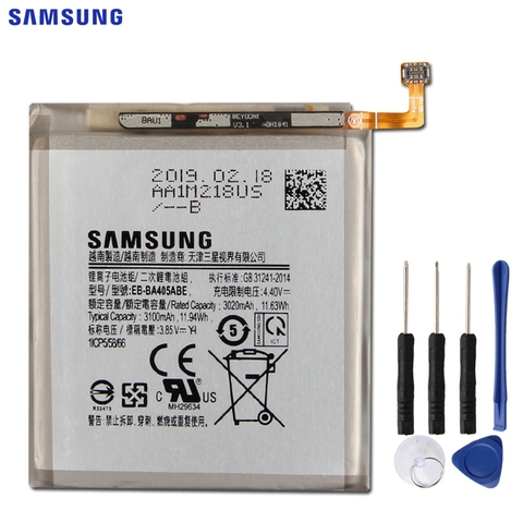 SAMSUNG batterie de remplacement d'origine EB-BA405ABE pour Samsung GALAXY A40 A405F EB-BA405ABU batterie de téléphone 3100mAh ► Photo 1/6