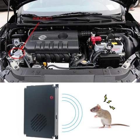 Behogar batterie électronique voiture camion vapeur ultrasons lutte antiparasitaire répulsif Anti souris souris Rat rongeur cafards ► Photo 1/6