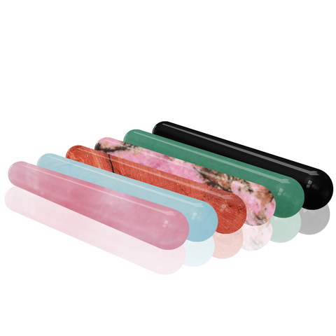 Bâton de Massage en Quartz Rose, baguette Yoni, pour Massage Facial, baguette de Jade naturel, exercices de Massage Guasha, livraison directe ► Photo 1/6