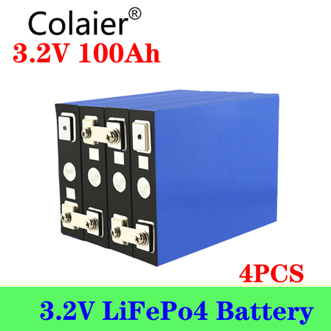 4 pièces 3.2V 100Ah 200Ah 280Ah LiFePO4 batterie Au Lithium fer phospha BRICOLAGE 12V 24V Moto Électrique Voiture Onduleur Solaire batterie ► Photo 1/5