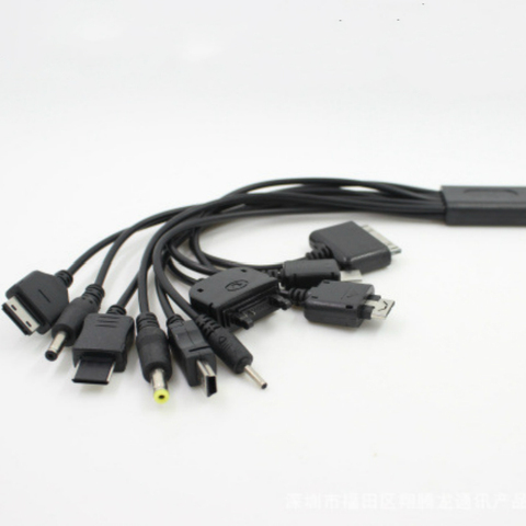 Câble USB Portable multifonction 10 en 1, pour transfert de données, universel, multi-broches, pour Samsung LG Sony, offre spéciale ► Photo 1/3