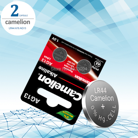 Camelion 2 pièces 1.5V Pile Bouton lr44 Pile bouton Au Lithium Batteries A76 AG13 G13A LR44 LR1154 357A SR44 ► Photo 1/4