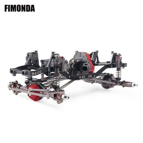 FIMONDA – Kit de châssis en métal sur chenilles RC, empattement de 1/10mm et 313 pouces avec Transmission métallique, axe en Aluminium, cadre en Fiber de carbone, 12.3 ► Photo 1/6