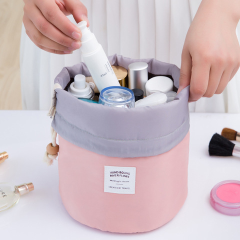 Sac de rangement pour cosmétiques, grande capacité, étui de voyage étanche pour maquillage, salle de bain, shampoing, Kit de lavage, sacs organisateur de maquillage ► Photo 1/6