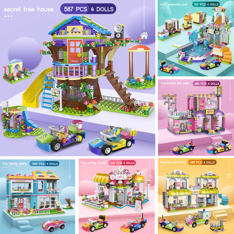 Star Livi – construction de maison Compatible Legoinglys Friend, pour filles, figurines, briques à empiler, jouets pour enfants avec figurines, voitures ► Photo 1/6
