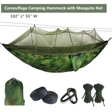 Hamac Parachute moustiquaire ultra-léger avec piqûres anti-moustiques pour tente de Camping en plein air en utilisant le sommeil livraison gratuite ► Photo 1/6