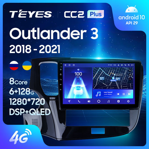 TEYES – lecteur vidéo de voiture CC2L CC2 Plus, avec Navigation GPS, sans DVD, 2 din, pour Mitsubishi Outlander 3 III GF0W GF0W GG0W 2022 – 2022 ► Photo 1/6