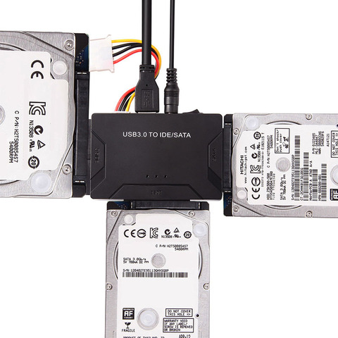 USB 3.0 vers SATA IDE ATA câble adaptateur de données 3 en 1 pour ordinateur portable 2.5 