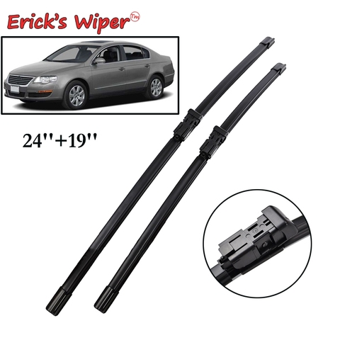 Essuie-glace Erick's LHD balais d'essuie-glace avant pour VW Passat B6 2005 - 2011 pare-brise fenêtre avant 24 ''+ 19'' ► Photo 1/1