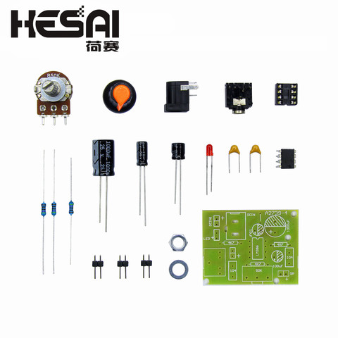 Intelligent Électronique DIY Kit LM386 Super Mini Audio Amplificateur DIY Kit Suite Trousse LM386 Amplificador Module Conseil 3.5mm 3 -12 v ► Photo 1/5