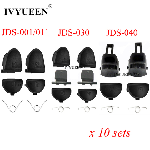 IVYUEEN 10 ensembles L1 R1 + L2 R2 bouton de déclenchement pour Sony PlayStation 4 PS4 Pro pièces de rechange de contrôleur mince pour Dualshock 4 DS4 ► Photo 1/6