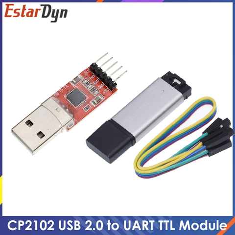 Module de connecteur USB 2.0 à UART TTL 5 broches, convertisseur série STC, remplacement FT232 CH340 PL2303, coque en aluminium CP2102 USB 2.0 ► Photo 1/6