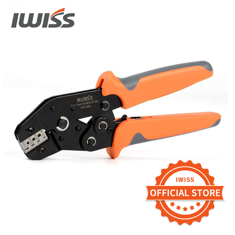 IWISS – pince à sertir SN-28B, outil de sertissage de 0.1 à 1.0 mm² AWG28-18 broches Dupont pour connecteur KF2510 de 2.54mm 3.96mm ► Photo 1/6