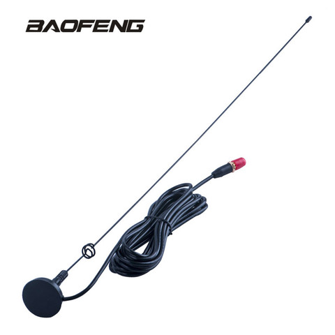 Baofeng – antenne Radio de voiture à Gain UT-108UV, support magnétique SMA-F UHF VHF pour talkie-walkie UV-5R BF-888S UV-5RE UV-82 ► Photo 1/6