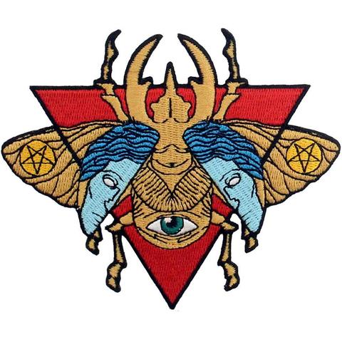 Patchs Embird patch brodé militaire le scarabée occulte patchs 3D faits à la main pour patch bébé ► Photo 1/4