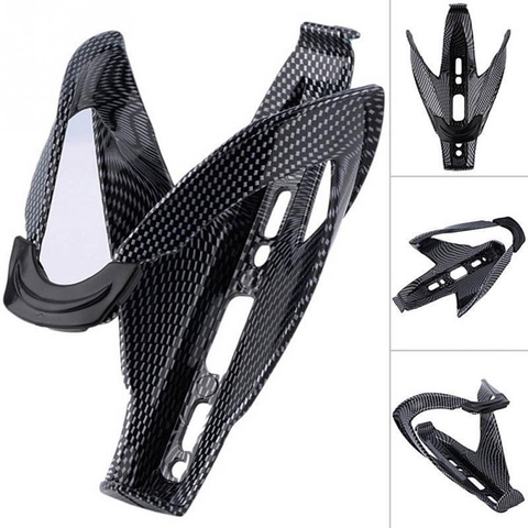 Porte-bouteille en Fiber de carbone noir pour vélo, accessoire de cyclisme, accessoire de bicyclette ► Photo 1/6