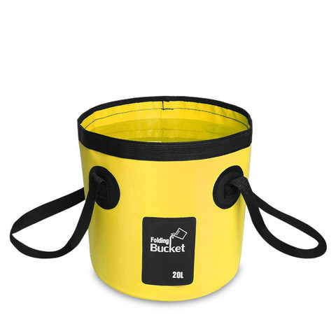 Sac de rangement d'eau portable 12l 20l, seau pliable, étanche, pour pêche, MJ0703 ► Photo 1/6