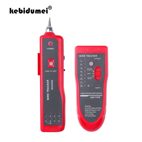 Kebidumei – testeur de câble réseau Ethernet LAN RJ11 RJ45 Cat5 Cat6, traceur de fil téléphonique, détecteur de Toner, détecteur de ligne ► Photo 1/6