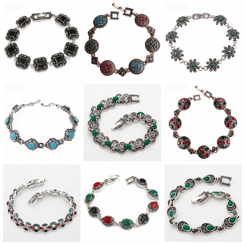 32 Style différent offre spéciale Vintage antique couleur or blanc ethnique Bracelets pour femme Bohe bijoux en gros/livraison directe ► Photo 1/6