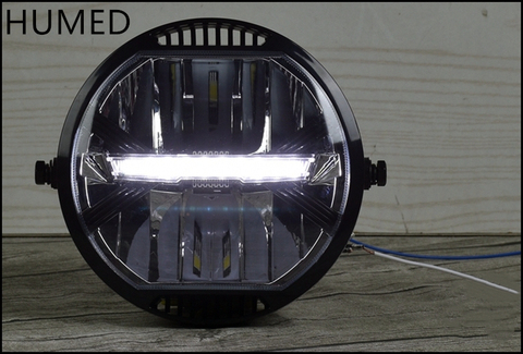 Universel moto moderne rétro style modification phare LED conduite lumière CR150 AC300 502 ► Photo 1/5