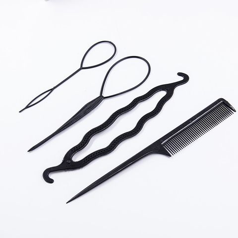 Accessoires de coiffeur, 4 pièces/ensemble, épingles à cheveux magiques, fabricant de chignon tressé, bricolage, outils de coiffure pour femmes ► Photo 1/6