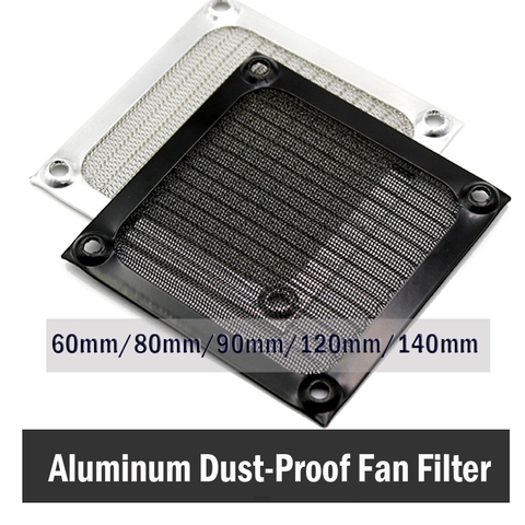 Gdstime-grille de grille de filtre anti-poussière en aluminium pour boîtier de PC, 60mm, 80mm, 90mm, 120mm, 140mm ► Photo 1/6