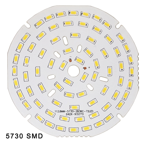 Perles de lampe SMD 5730, 5 pièces/lot, 3W 7W 12W 18W 24W 36W, panneau de luminosité pour ampoule LED spot led ► Photo 1/3