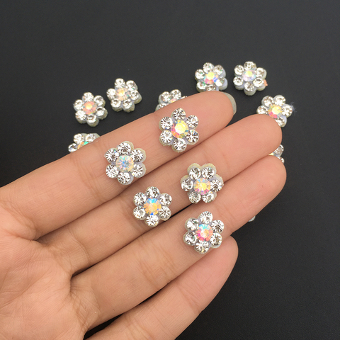 Patchs mignons pour vêtements, fleurs, patchs à coudre 3D à faire soi-même, patchs à coudre, Applique de perles, fleurs et strass, 50pcs ► Photo 1/6