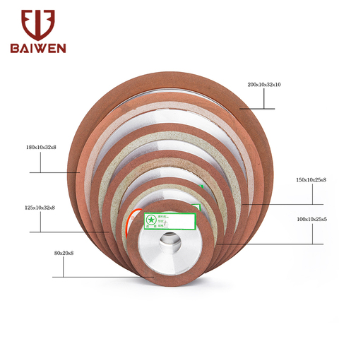 Disque de coupe en résine collée pour outil de fraisage en acier au tungstène, 75/80/100/125mm, 150 à 400 # ► Photo 1/6