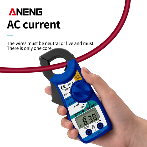 Mini pinces multimètre numérique, testeur électrique KT87N, tension AC/DC, courant AC, 600v, True RMS ► Photo 1/5