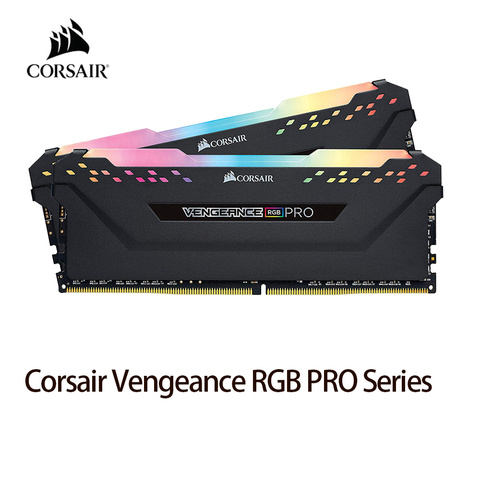 CORSAIR – mémoire de serveur d'ordinateur de bureau, modèle ddr4, capacité 8 go 16 go 32 go, fréquence d'horloge 3000/3000/3200/3600MHz, RGB PRO, DIMM ► Photo 1/6