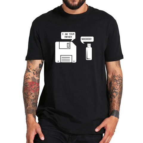 T-shirt Geek cadeaux Geek, Vintage, de haute qualité, avec disque USB, de haute qualité, Design ► Photo 1/6