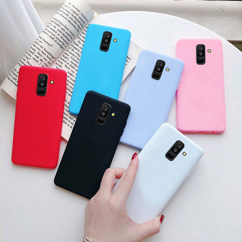 Pour Samsung Galaxy J8 étui pour Samsung Galaxy J8 2022 housse Silicone TPU souple mat Capa pour Samsung J8 J 8 téléphone Fundas ► Photo 1/6