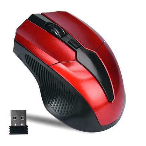 Souris sans fil Portable 2.4Ghz réglable souris de jeu optique 1200DPI souris de jeu de bureau à domicile pour ordinateur Portable souris sans fil ► Photo 1/6