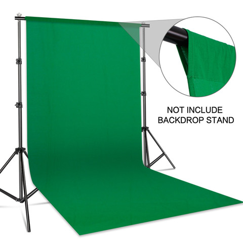 3X2/3/4/6M photographie mousseline décors coton Photo Studio toile de fond vert écran Chromakey Photo Shoot fond 6 couleurs ► Photo 1/5