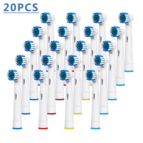 20 pièces brosse à dents électrique tête pour Oral A B brosse à dents remplacement brosse sensible soin des gencives D12,D16,D29,D20,D32,OC20,D17525 D18 ► Photo 1/4